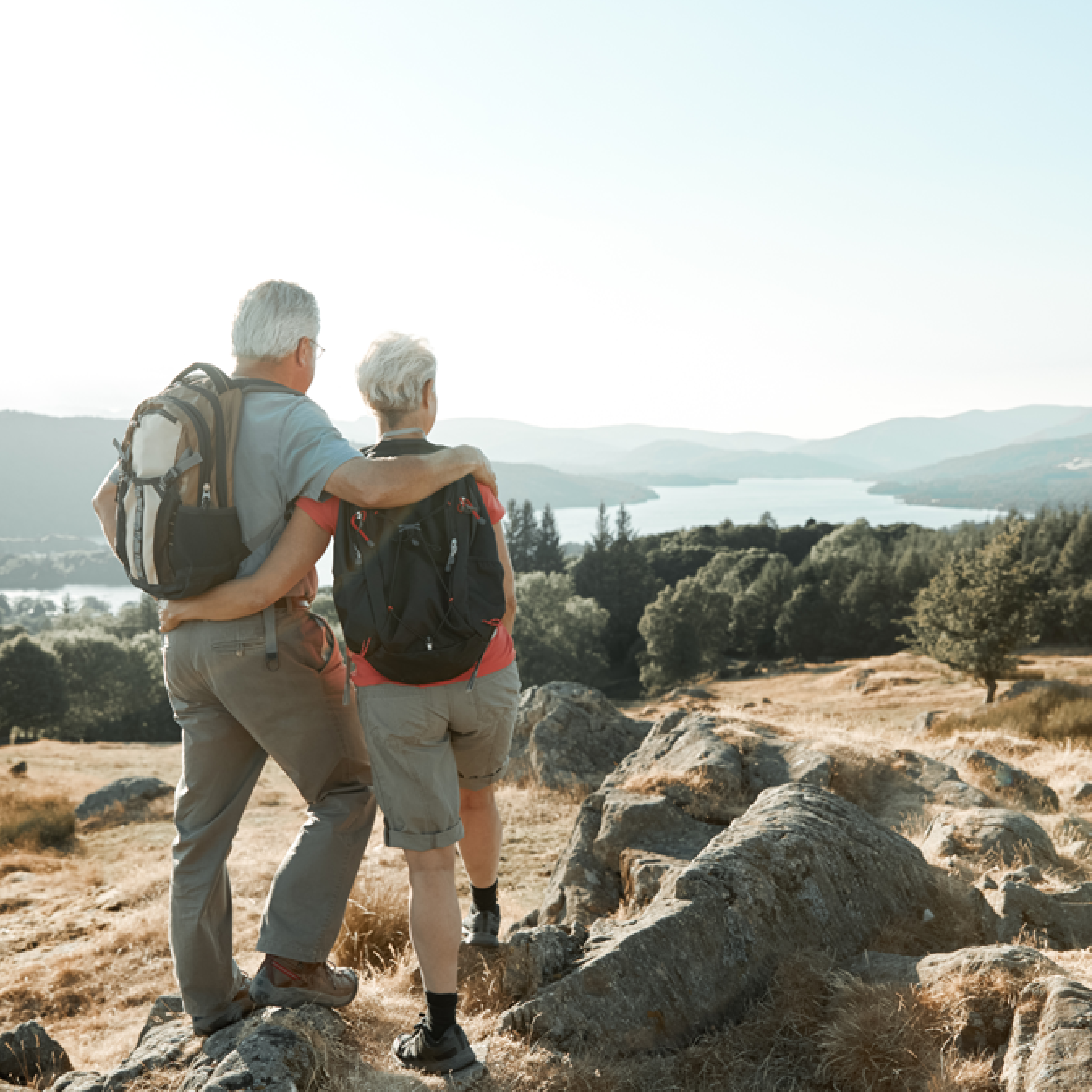 Couple exploring