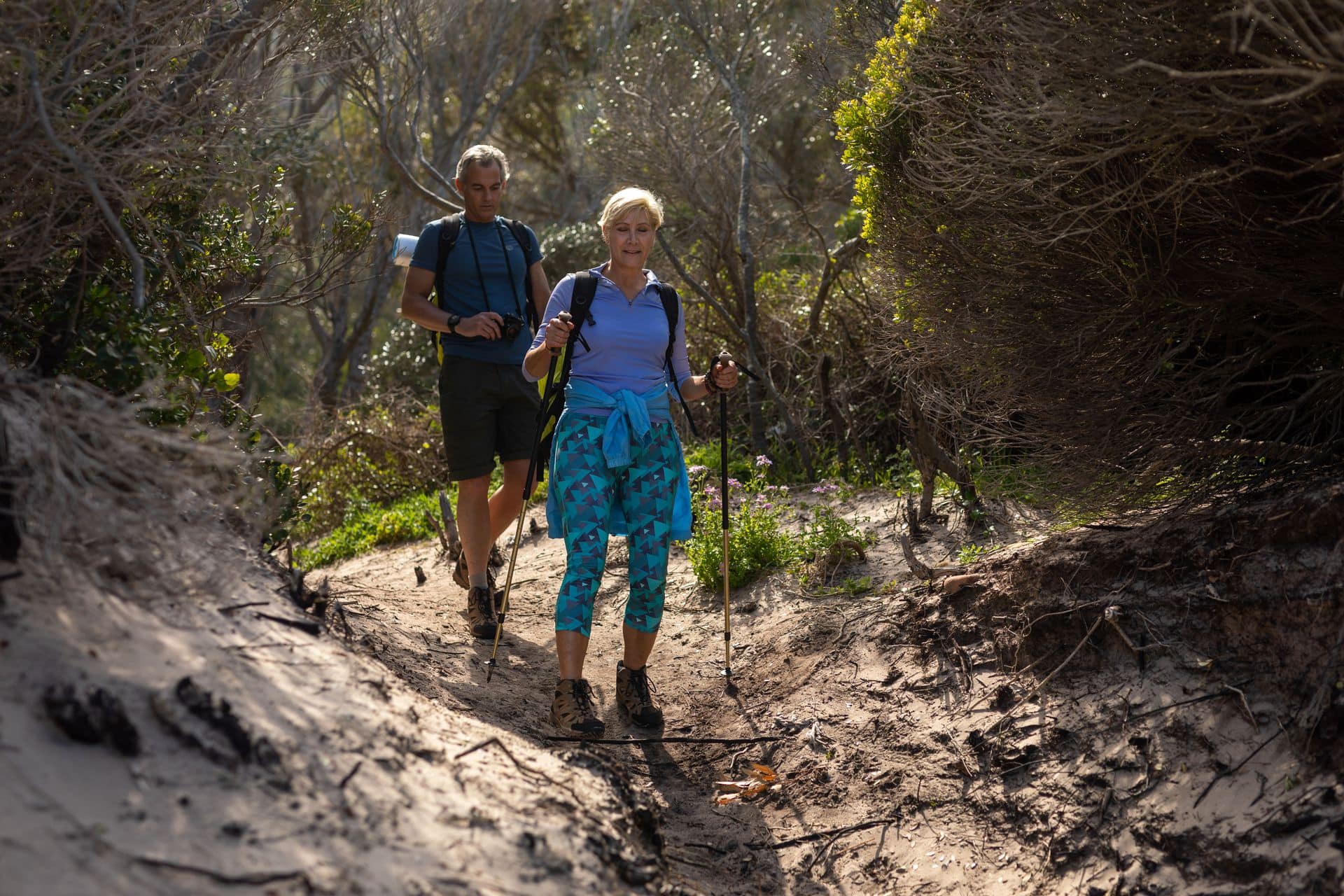 hiking couple