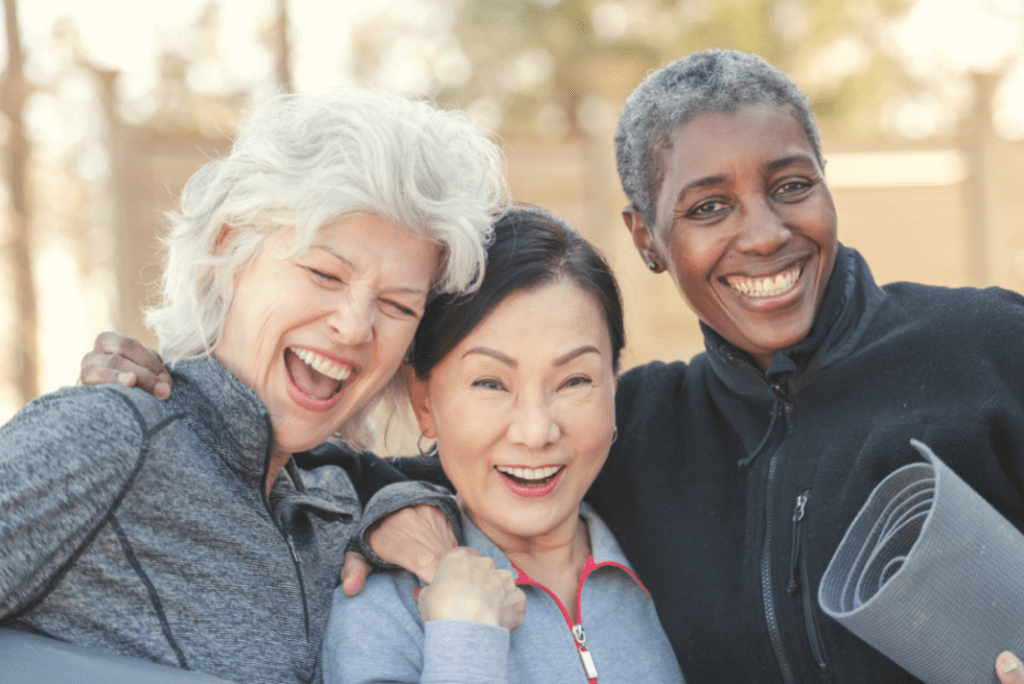 over 60 ladies doing yoga in kelowna